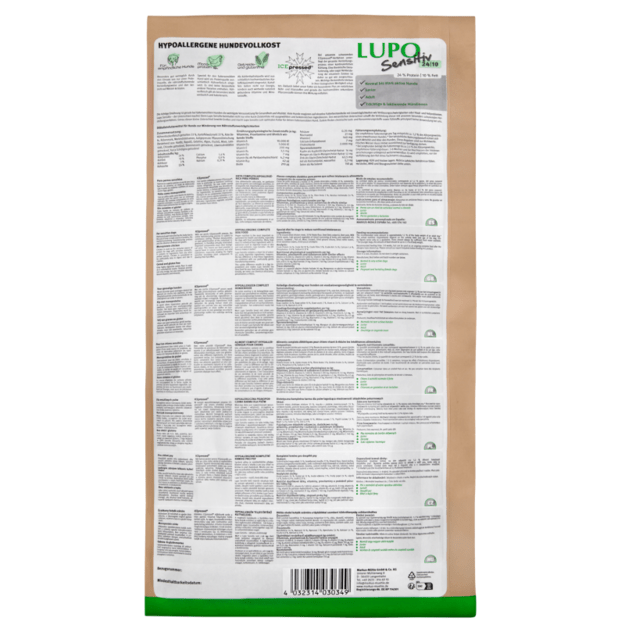 Hipoalerginis begrūdis sausas maistas Lupo Sensitiv 24/10 2